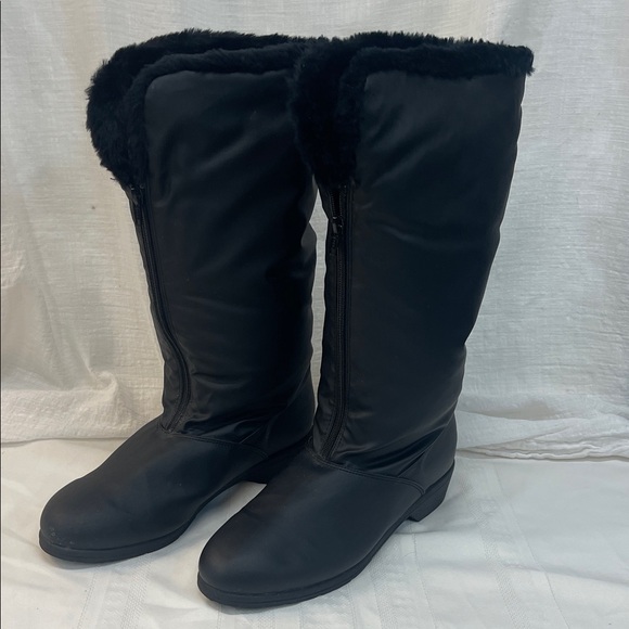 Trotter ladies black boots size 10 W - Picture 1 of 15